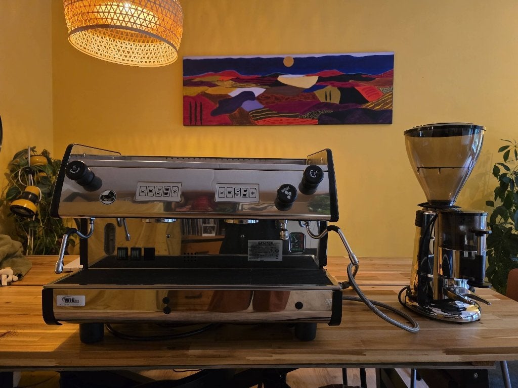 La Pavoni Bar TV2 (evt met Elektra Koffiemolen), Ophalen, Gebruikt, Koffiemachine, 2 tot 4 kopjes