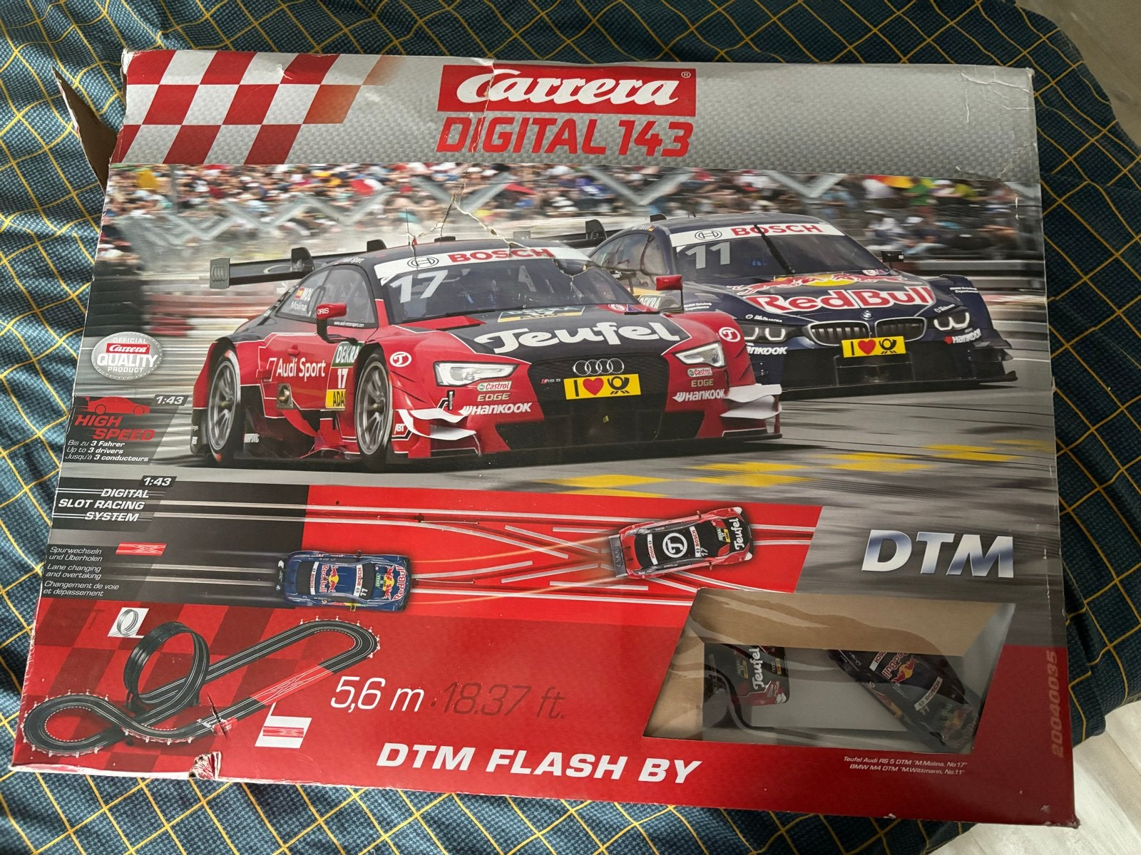 Carrera Digital 143 DTM Flash By Racebaan, Carrera, Ophalen of Verzenden, Met looping, Elektrisch