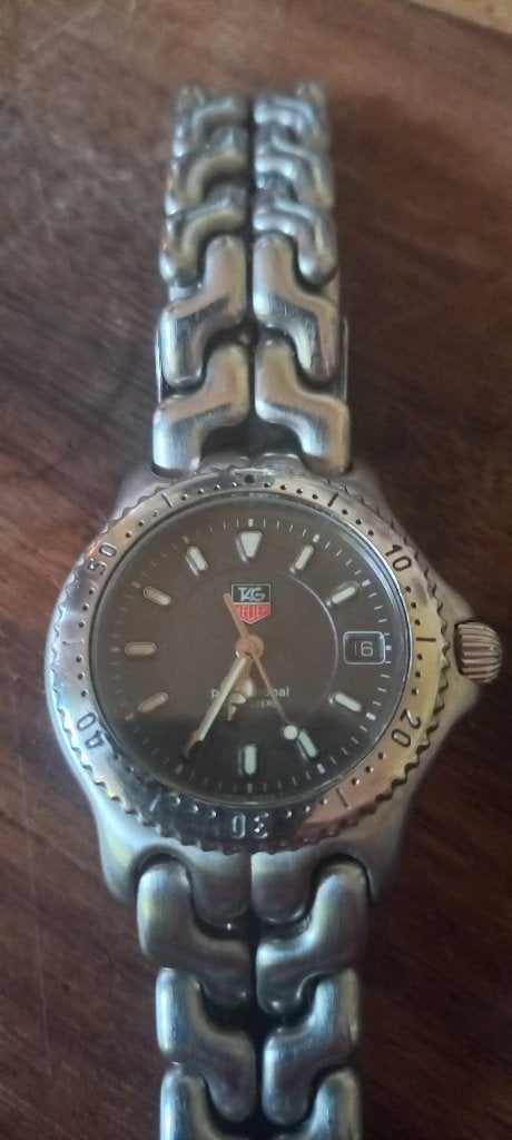 Tag heuer professional, Sieraden, Tassen en Uiterlijk, Horloges | Heren, Staal, Gebruikt, Staal, Polshorloge