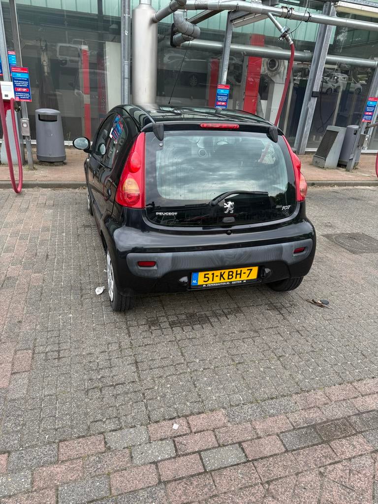 Peugeot 107 1.0 12V 5DR 2009 Zwart, Auto's, Voorwielaandrijving, 4 stoelen, Origineel Nederlands, Handgeschakeld