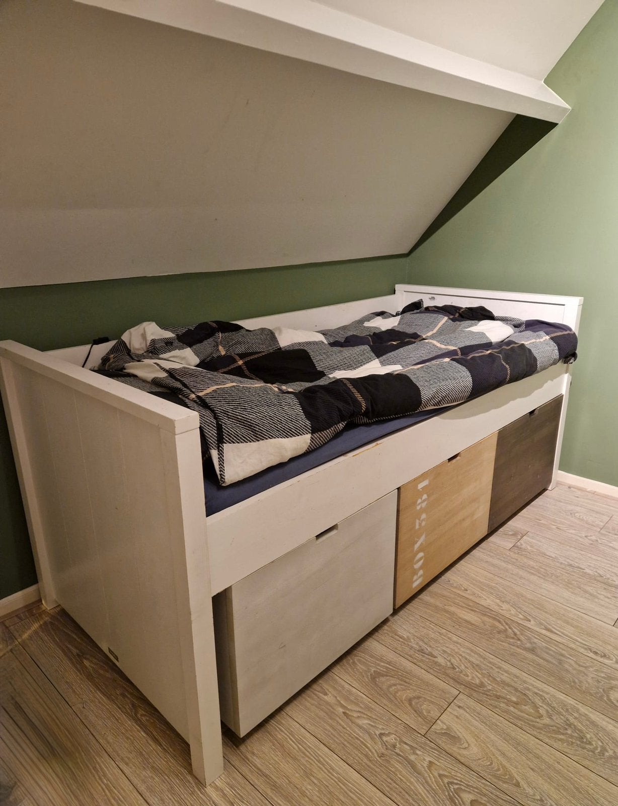 Bopita halfhoogslaper met opbergruimte, Kinderen en Baby's, Kinderkamer | Stapelbedden en Hoogslapers, Ophalen, Gebruikt, Halfhoogslaper