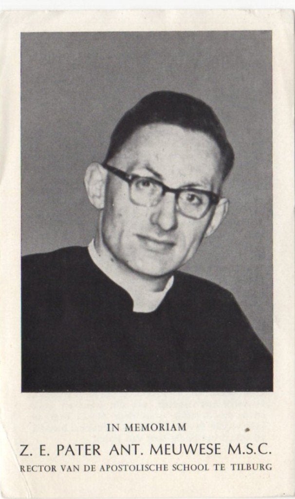 pater Antonius Meuwese 1917 Den Bosch + 1961 's Gravendeel, Ophalen of Verzenden