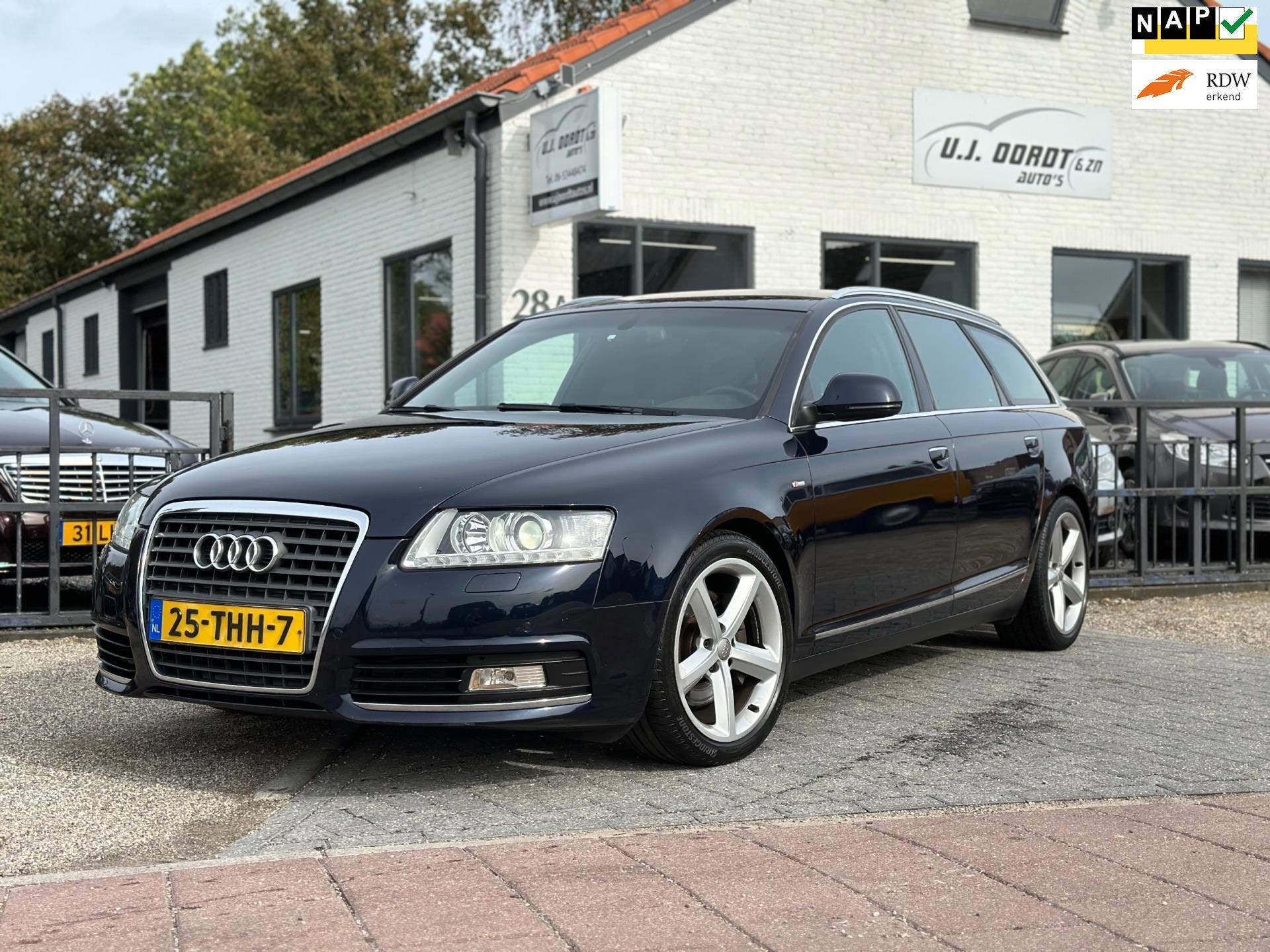 Audi A6 Avant 2.0 TFSI Pro Line S-Line Netjes!, Auto's, Euro 5, Zwart, 4 cilinders, 1984 cc