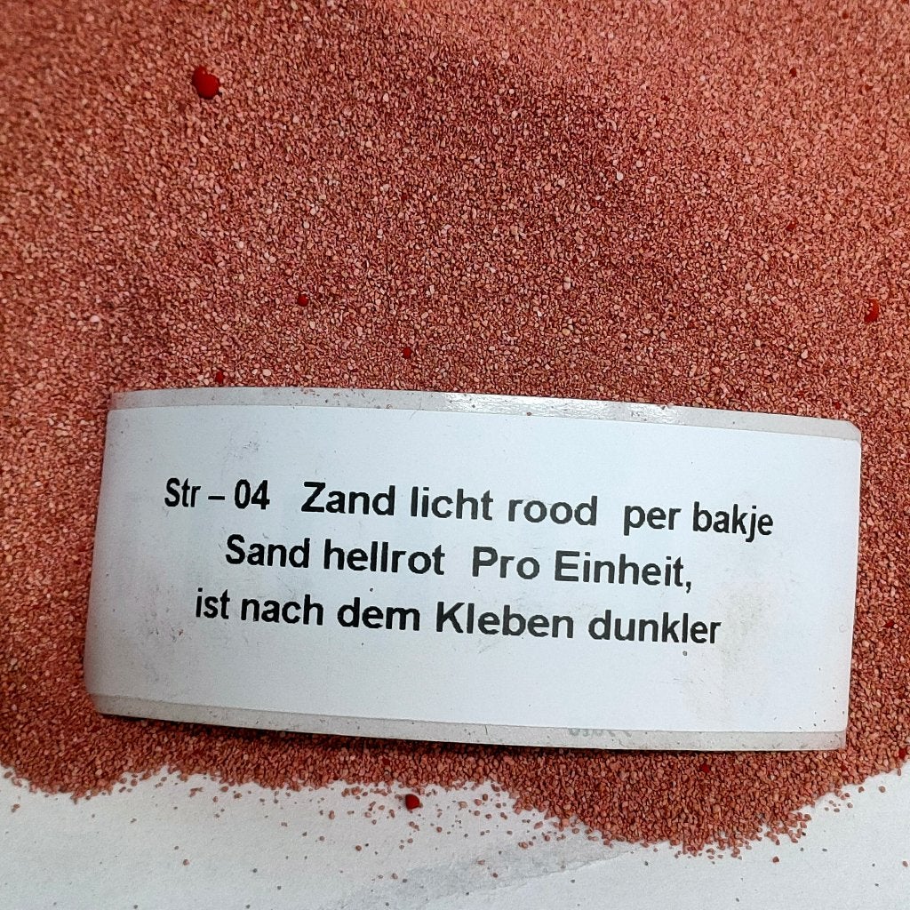 modeltrein Str – 04  gekleurd zand licht rood, Overige merken, Gelijkstroom, Natuur, Nieuw