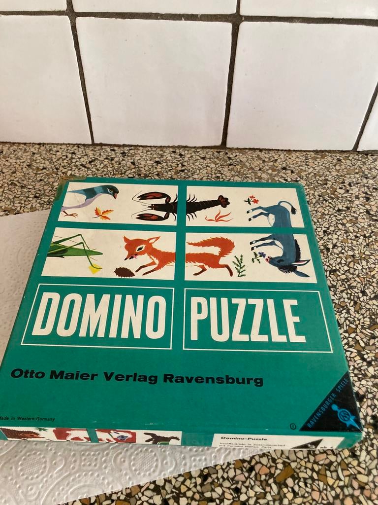 Domino puzzel, Ophalen of Verzenden, 10 tot 50 stukjes, Zo goed als nieuw