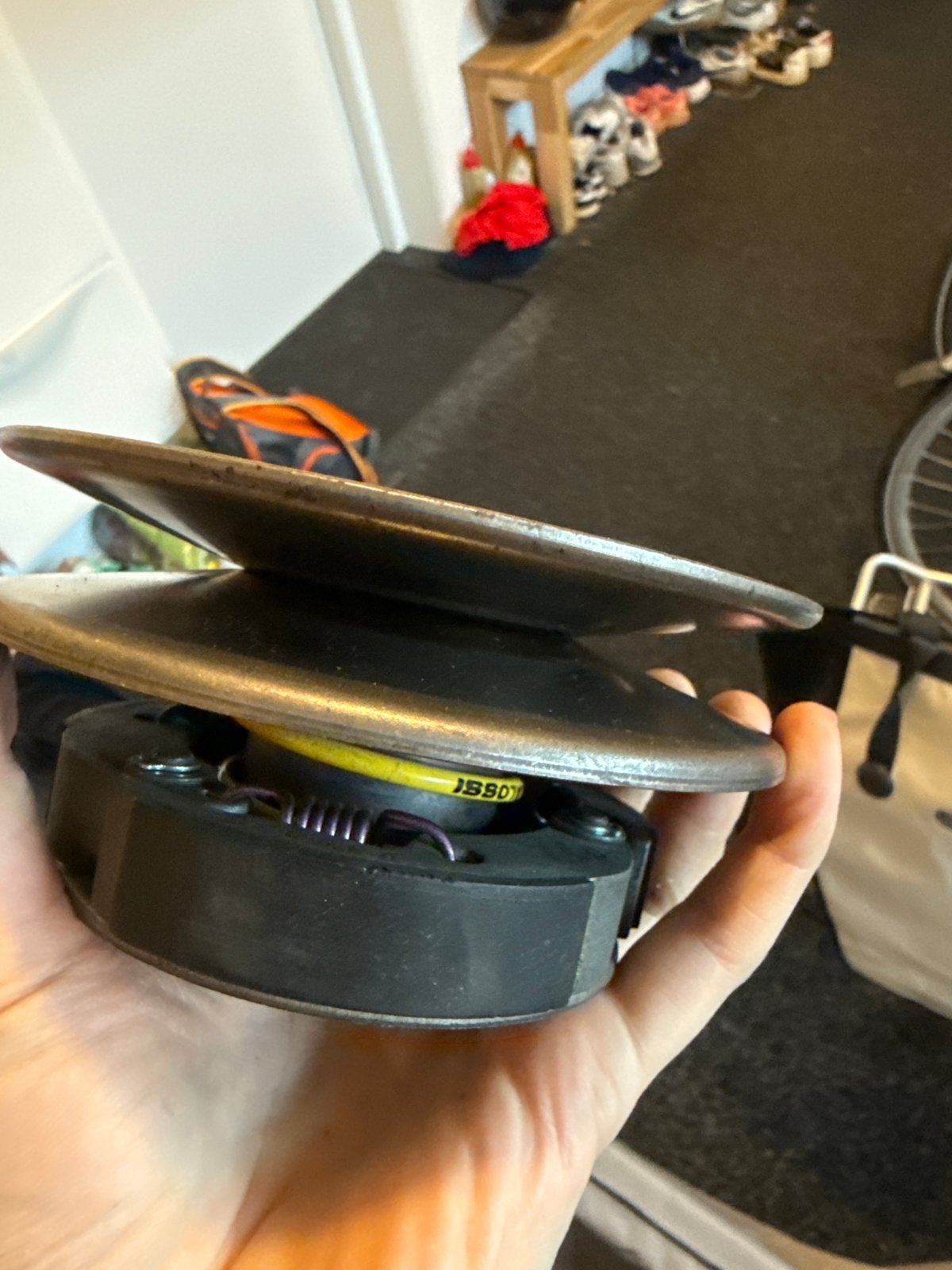 Piaggio zip koppeling met gele duwveer en paarse trekveren, Ophalen of Verzenden, Gebruikt, Overige typen, Overige merken