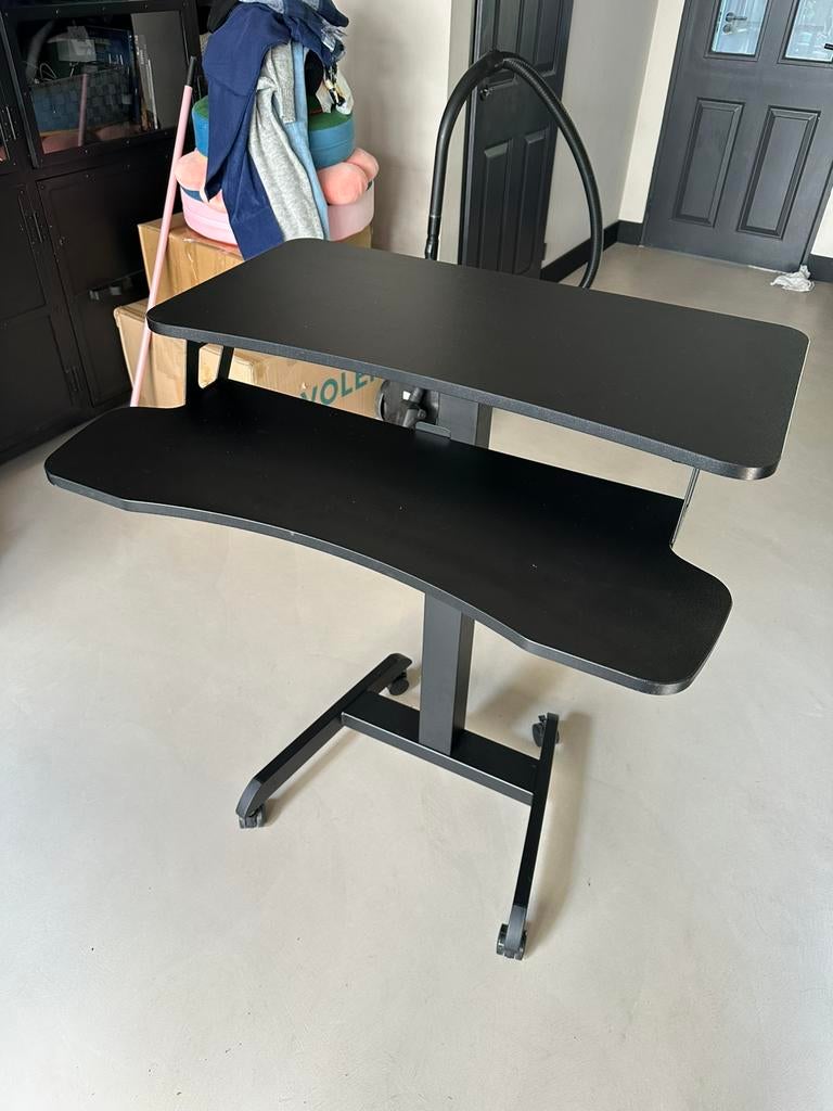 Computer meubel bureau, Huis en Inrichting, Bureaus, In hoogte verstelbaar, Metaal, 80 cm, Ophalen of Verzenden