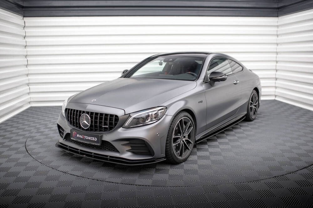 Race Voorlip diffuser sideskirts C43 AMG coupe 18-22, Ophalen of Verzenden