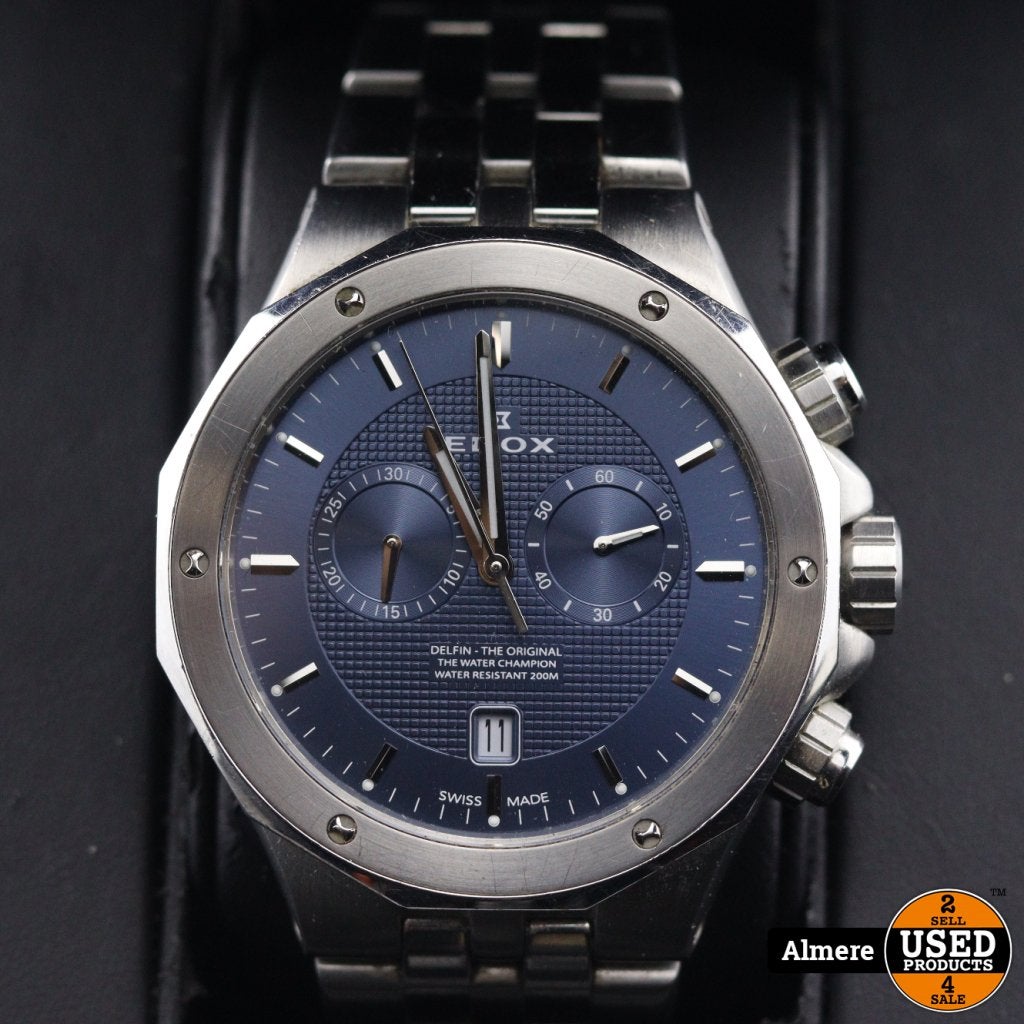 Edox Delfin Chronograph 10110 3M BUIN Horloge, Flex Ltd., Gebruikt, https://flex.com/contact-us, Nobelstraat 10, 5807 GA Oostrum LB, Limburg, Nederland