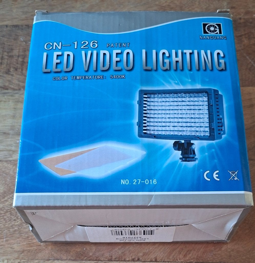 Nanguang CN-126 LED Videolamp - Perfect voor Video en Foto, Ophalen of Verzenden, Zo goed als nieuw, Video