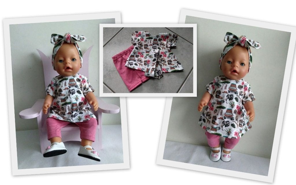 Poppenkleertjes kleertjes voor een baby pop van 43 cm no 4, Ophalen of Verzenden, Nieuw, Babypop