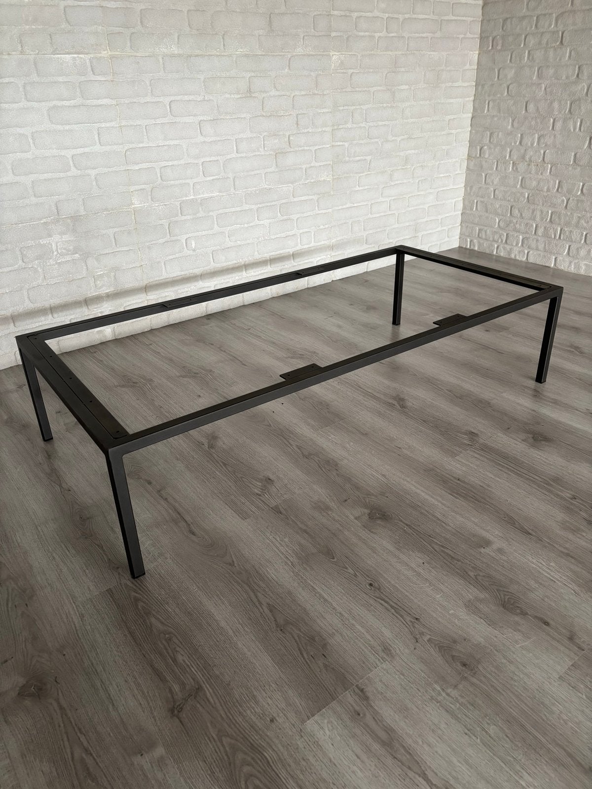 Metalen frames/onderstellen voor diverse meubels - Zwart gec, Ophalen, Tafelpoot, Gebruikt, 100 tot 150 cm