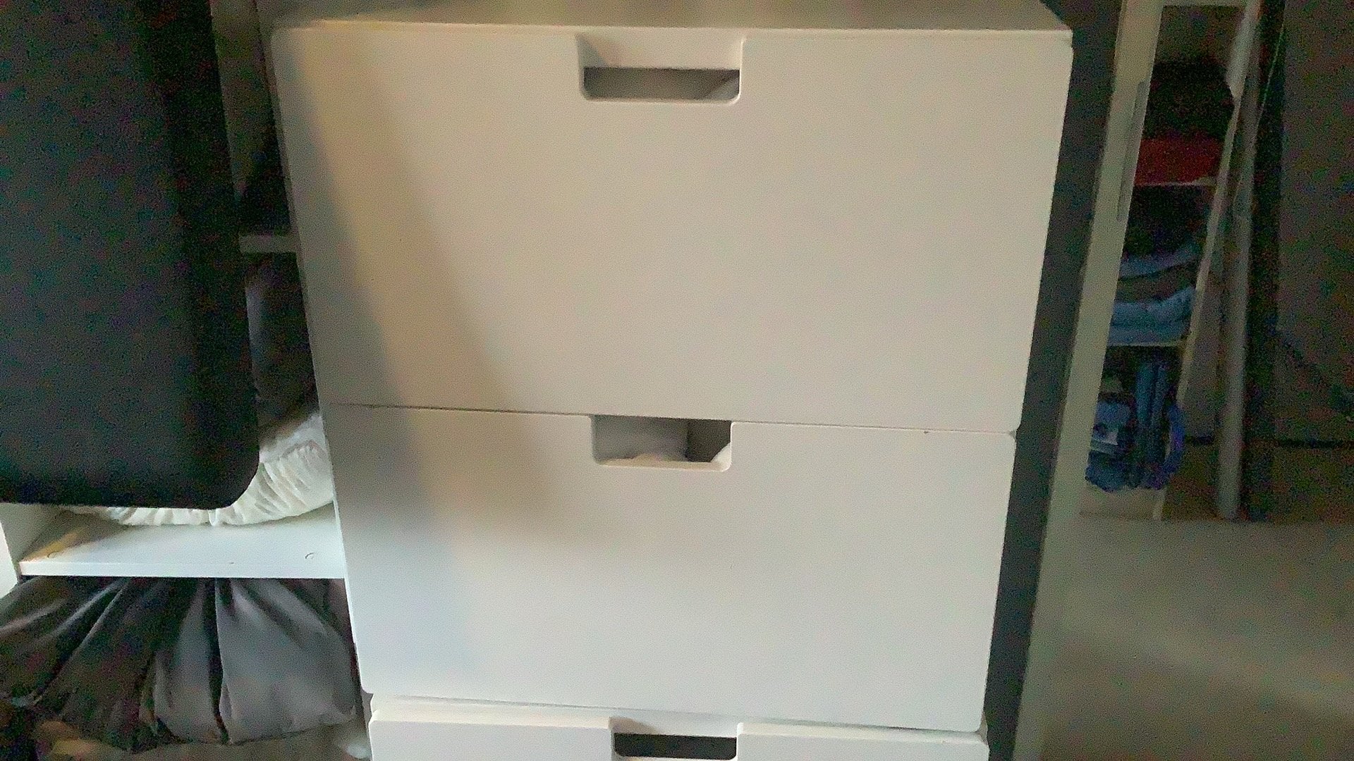 Ikea Stuva dubbele witte ladekast met 2x 2 laden, Ophalen, Overige materialen, Gebruikt, 100 tot 150 cm