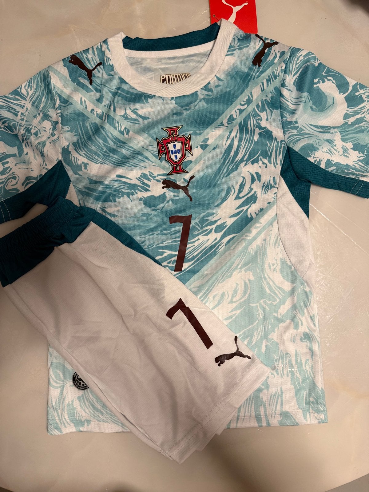 Portugal Ronaldo nieuwste uittenue kidsmaten, Ophalen of Verzenden, Nieuw, Jongen