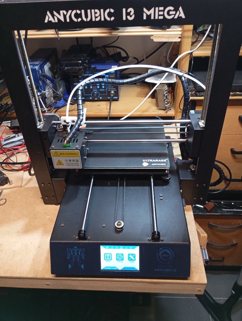Anycubic i3 Mega 3D-printer met extra's, Computers en Software, 3D Printers, Ophalen, Gebruikt, Filament, Anycubic