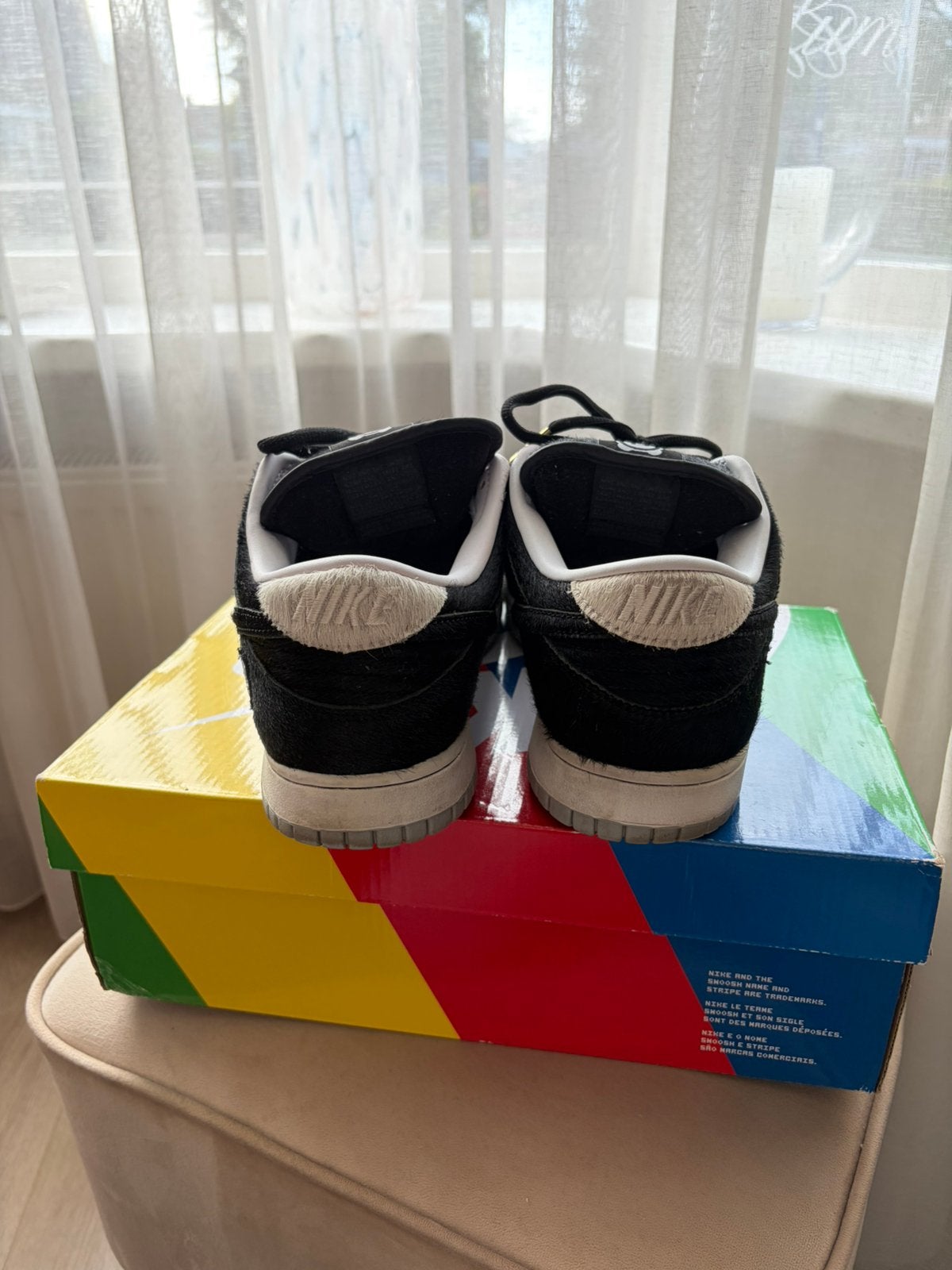 Nike SB Dunk low OG QS, Ophalen of Verzenden, Gedragen, Zwart