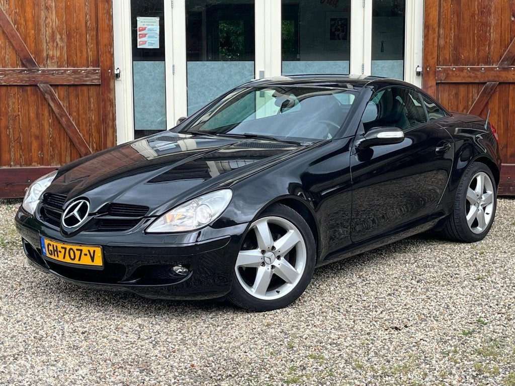 Mercedes SLK-klasse 200 Kompressor Handgeschakeld 6-bak, Auto's, Mercedes-Benz, Achterwielaandrijving, Gebruikt, Zwart, 4 cilinders