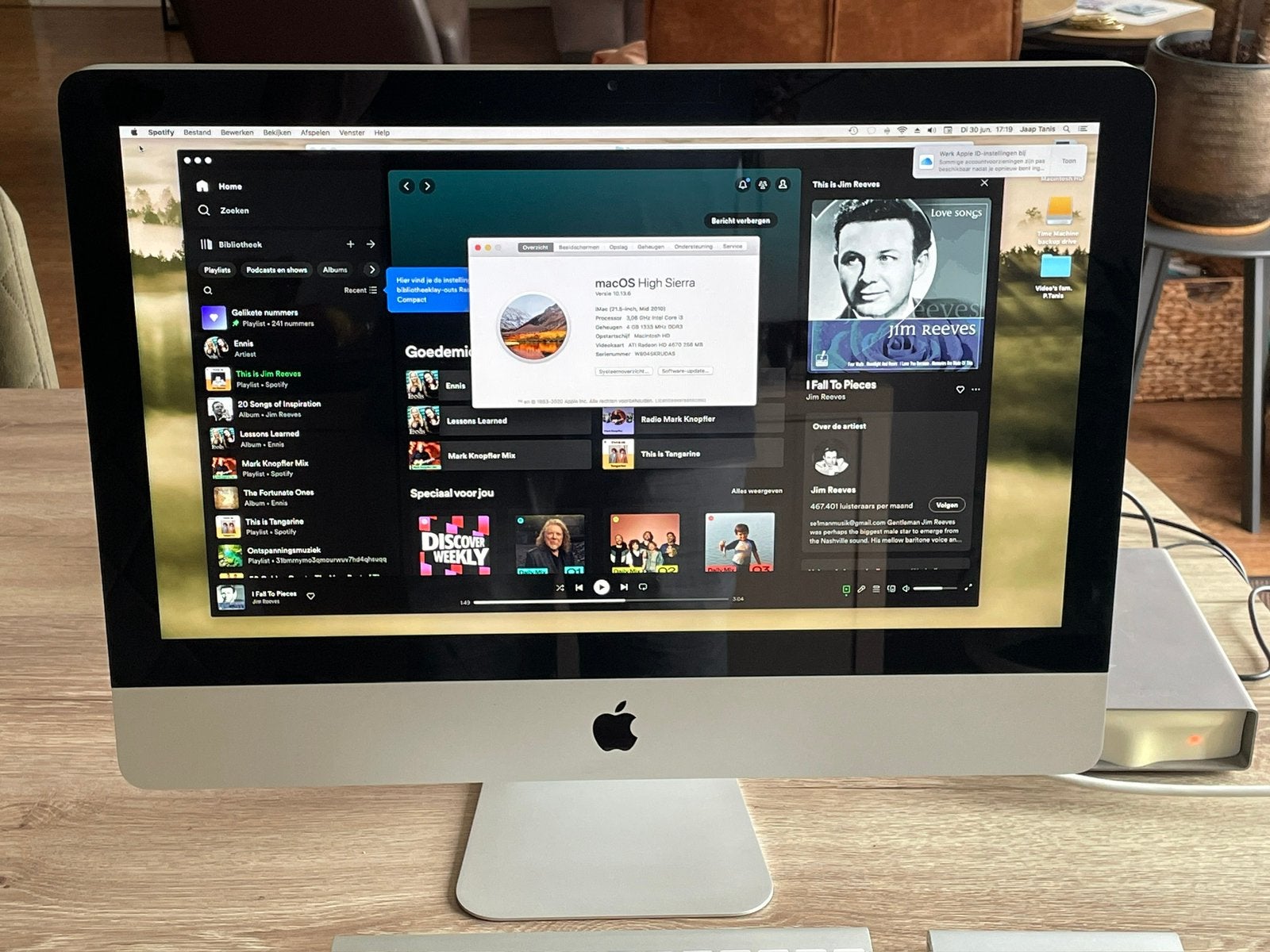 Apple iMac 21,5”  (2010) met draadloos keyboard en Trackpad, Computers en Software, Apple Desktops, Ophalen, Gebruikt, IMac, 21,5 inch