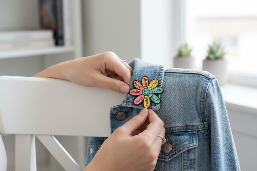 Kleurrijke Bloem Broche – Positieve Boodschap

Vrolijke en i, Ophalen of Verzenden, Overige materialen