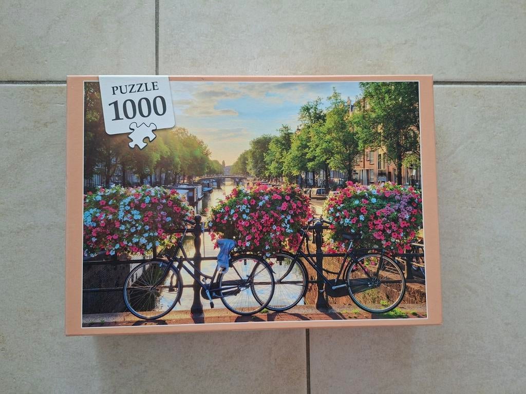 Puzzel Amsterdamse gracht, Ophalen of Verzenden, 500 t/m 1500 stukjes, Zo goed als nieuw, Legpuzzel