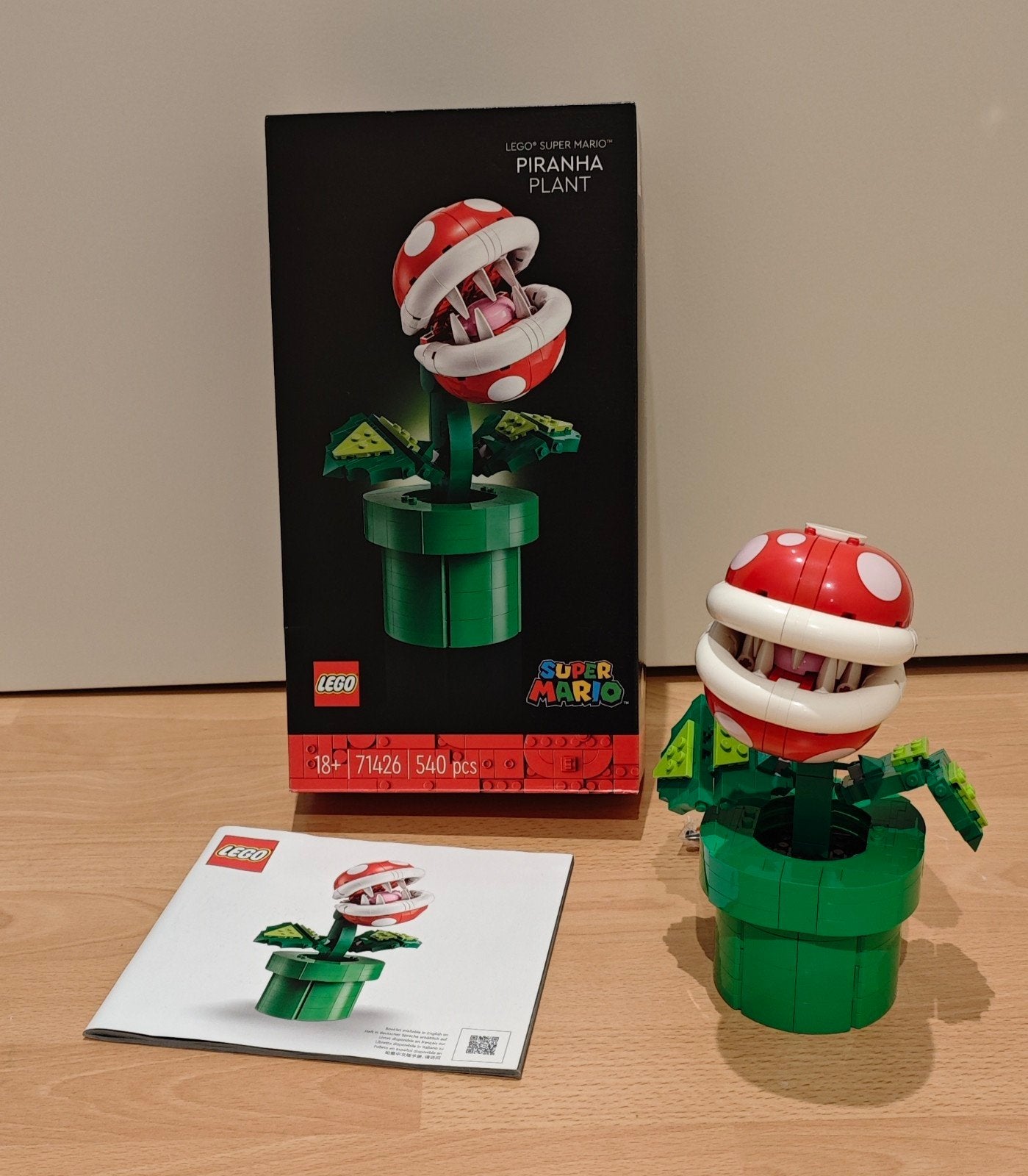 LEGO Super Mario Piranha Plant 71426 - Zo goed als nieuw, Compleet, Overige thema's, Lego, Ophalen of Verzenden
