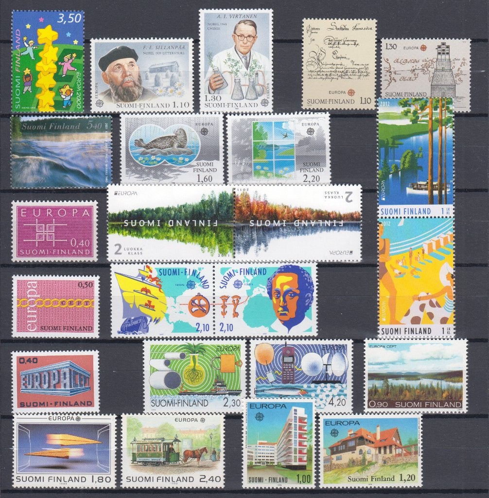Finland - 15 postfrisse Europa CEPT uitgiften, Verzenden, Buitenland