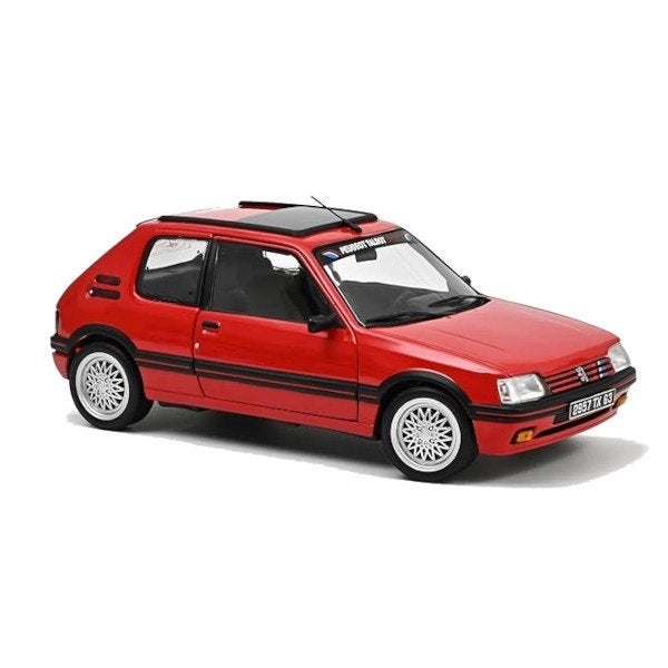 Peugeot 205 GTi 1991 Vallelunga Rood Modelauto 1/43 Norev, Auto, Norev, Ophalen of Verzenden, Norev