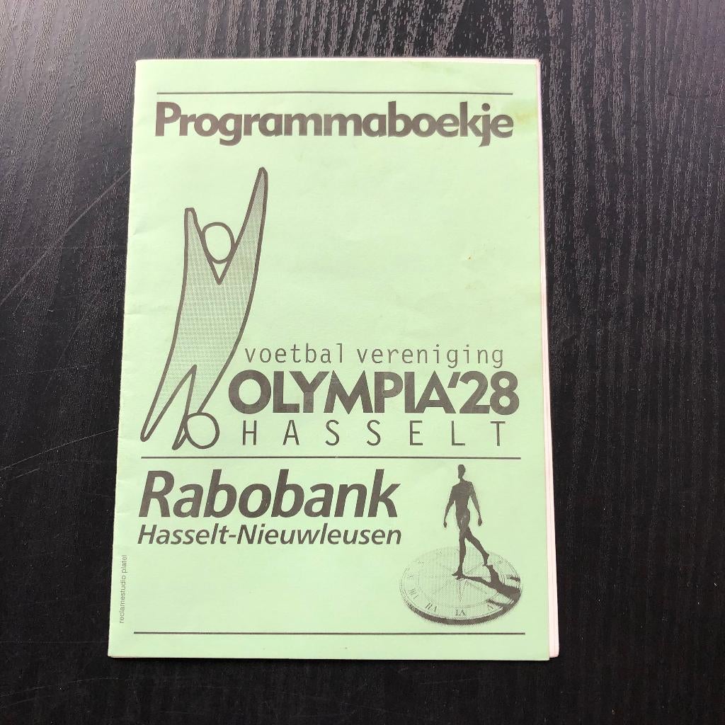 ⚽ Programma oefenduel Olympia'28 - Fc Zwolle 2003 ⚽, Ophalen of Verzenden, Overige binnenlandse clubs, Boek of Tijdschrift