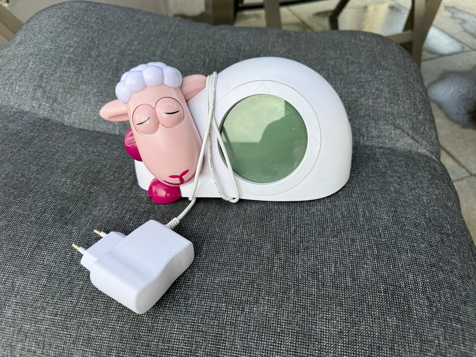 Nachtlampje/wekker schaapje ZAZU Sam, Ophalen, Gebruikt