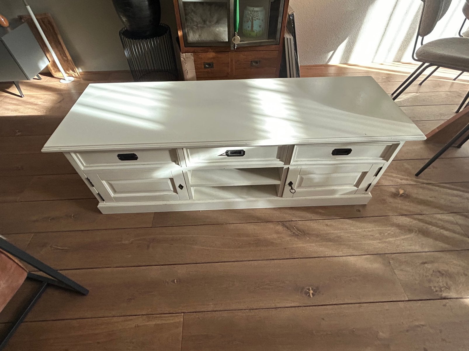Tv meubel, Ophalen, Minder dan 50 cm, Gebruikt, 100 tot 150 cm