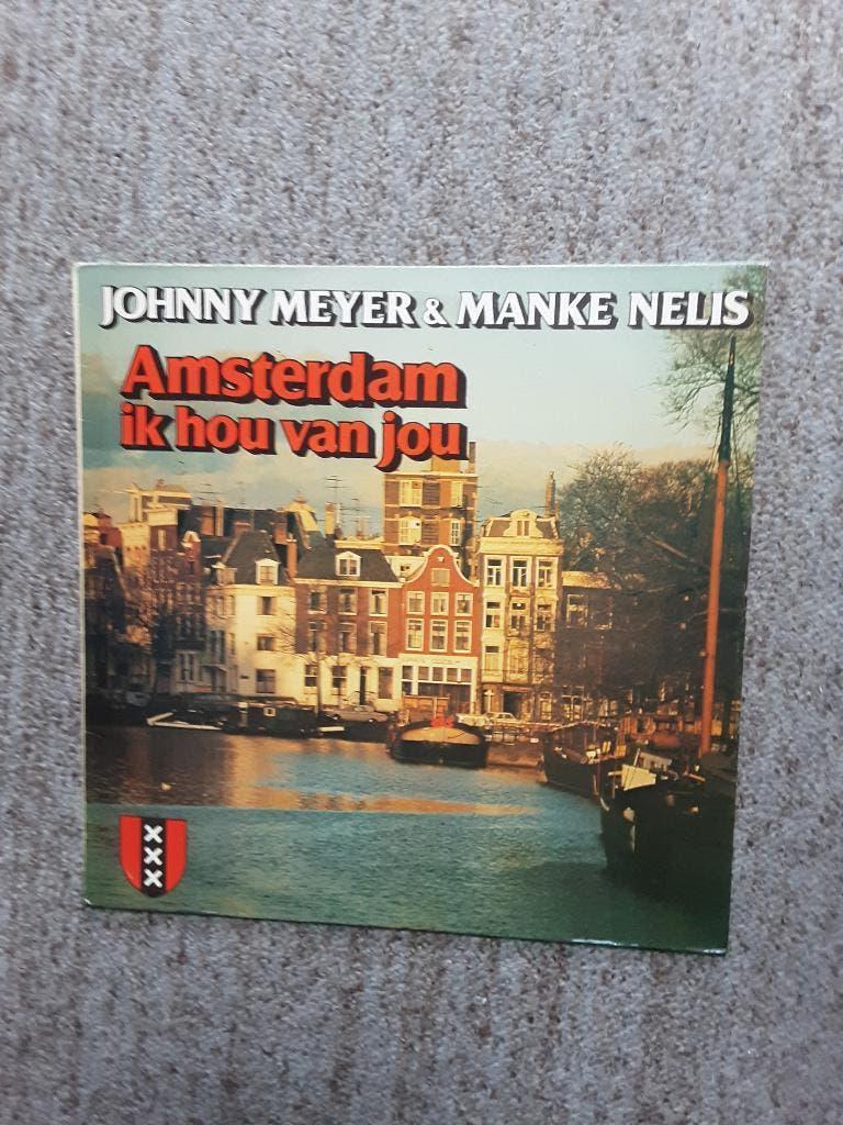 vinyl lp Johnny Meyer&Manke Nelis amsterdam ik hou van jou, Gebruikt, Originele persing, Ophalen of Verzenden, Levenslied of Smartlap