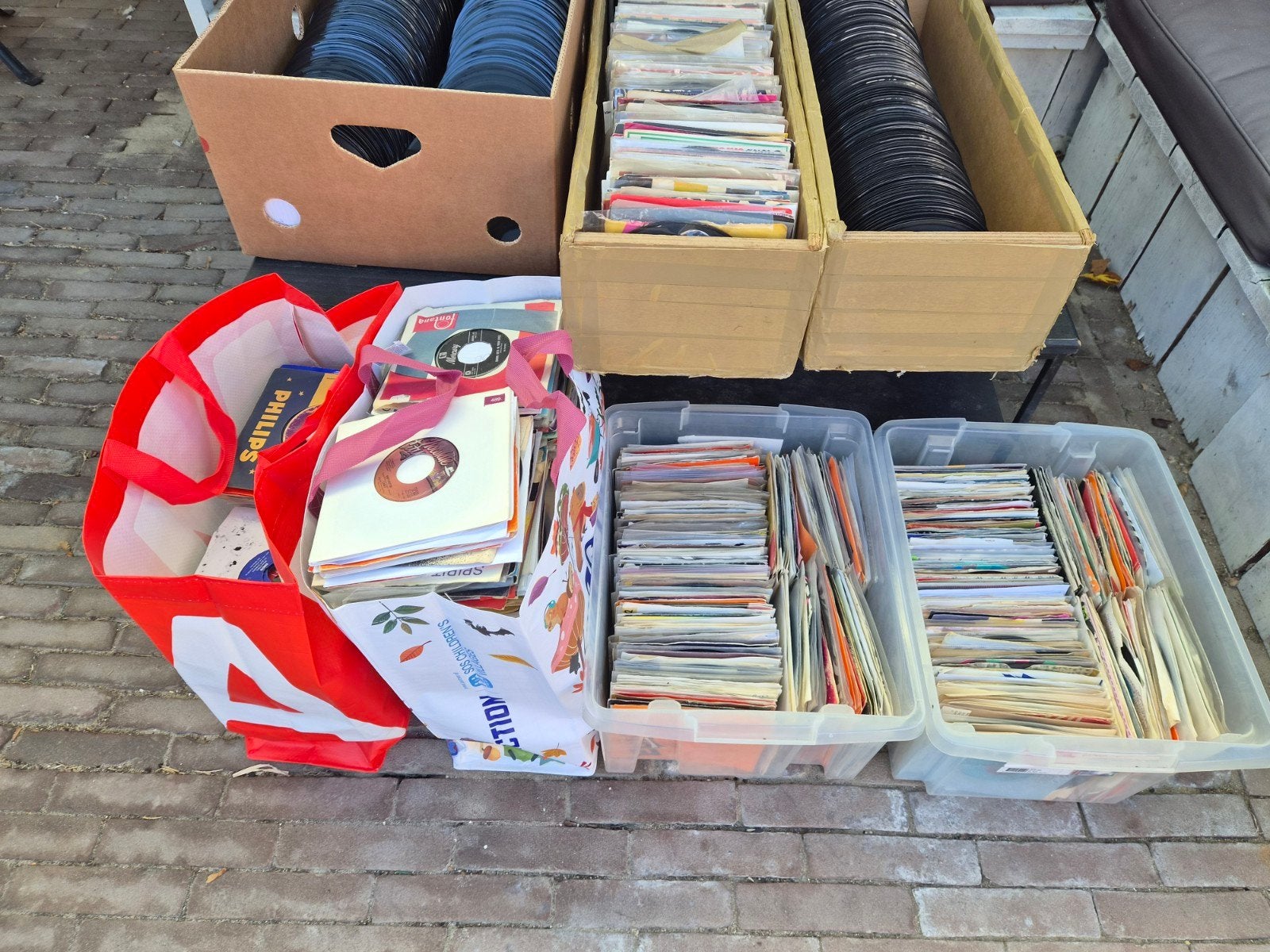 grote partij vinyl singles, Ophalen, Gebruikt, 7 inch, Overige genres