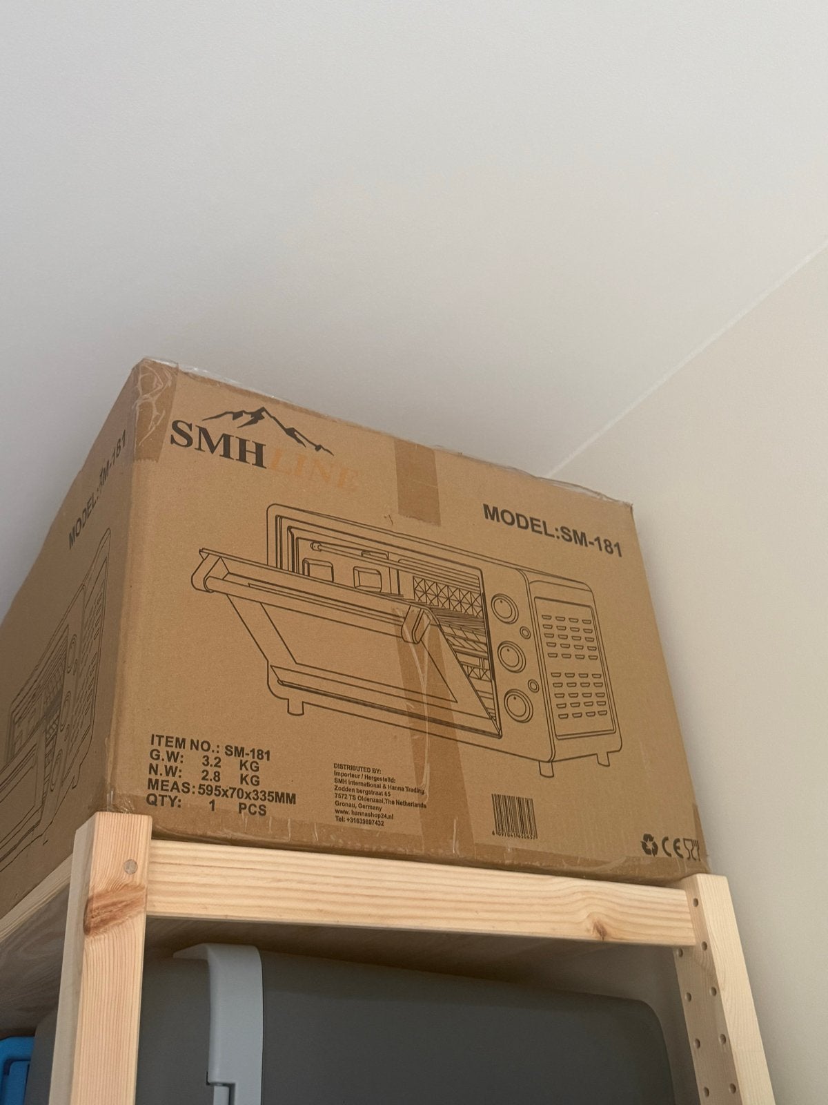 Nieuw in doos: SMH Line SM-181 Oven 45L – 1800W – Grill, Ophalen of Verzenden, Nieuw