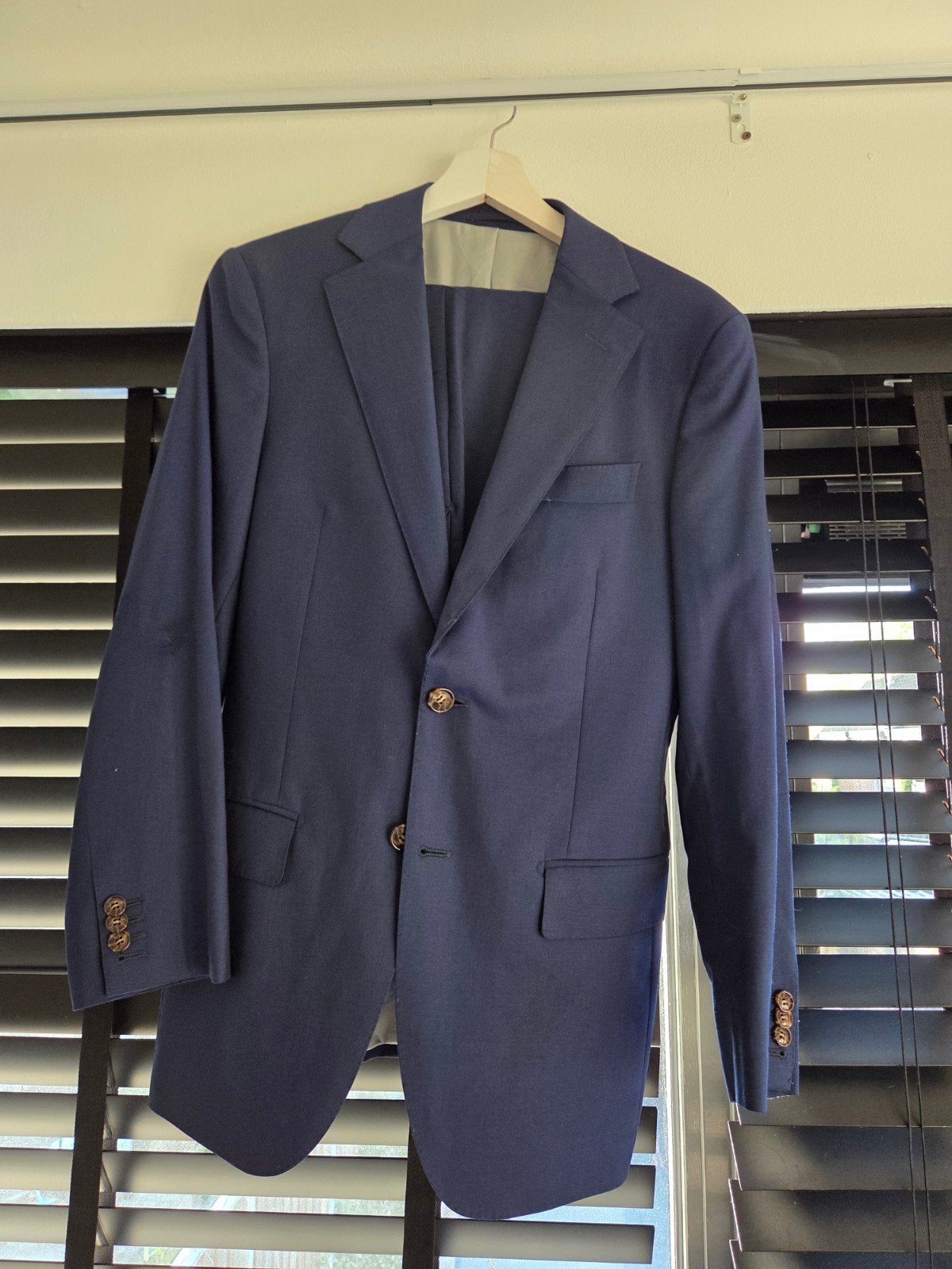 Suitsupply Brescia Pak - Donkerblauw - Maat 44, Blauw, Ophalen of Verzenden, Gedragen, Maat 46 (S) of kleiner