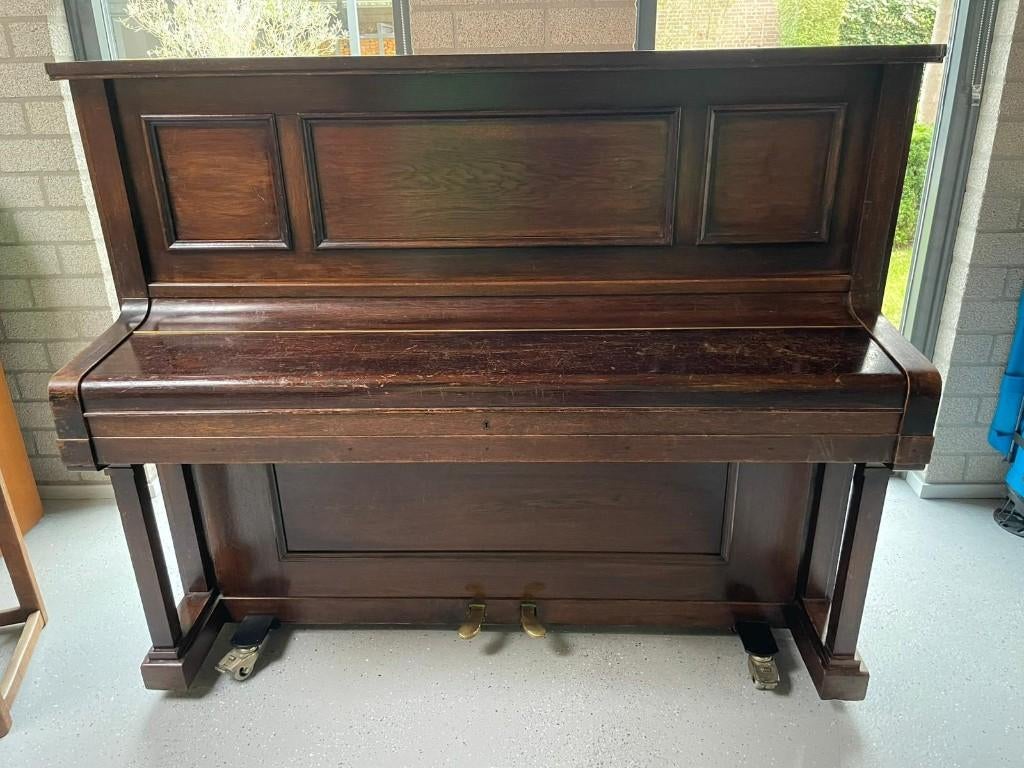 Ibach piano met karakter, Ophalen of Verzenden, Gebruikt, Bruin, Piano