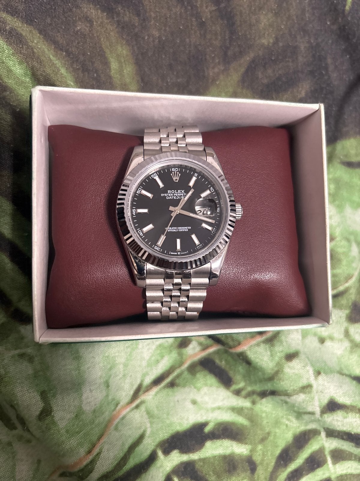Rolex Datejust Polshorloge - Zwart wijzerplaat, Staal, Polshorloge, Ophalen of Verzenden, Zo goed als nieuw, Rolex