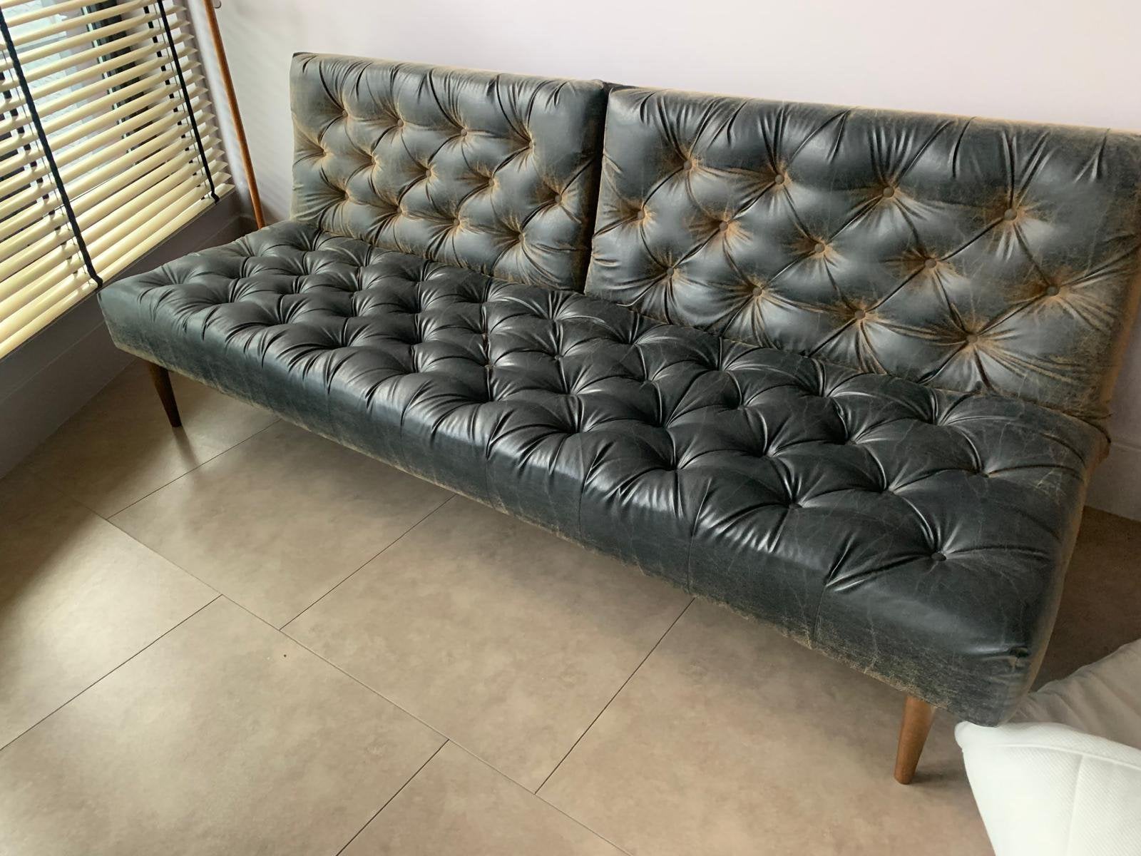 Te koop: Originele Splitback bank – designklassieker, Ophalen, Zo goed als nieuw, 75 tot 100 cm, Overige materialen