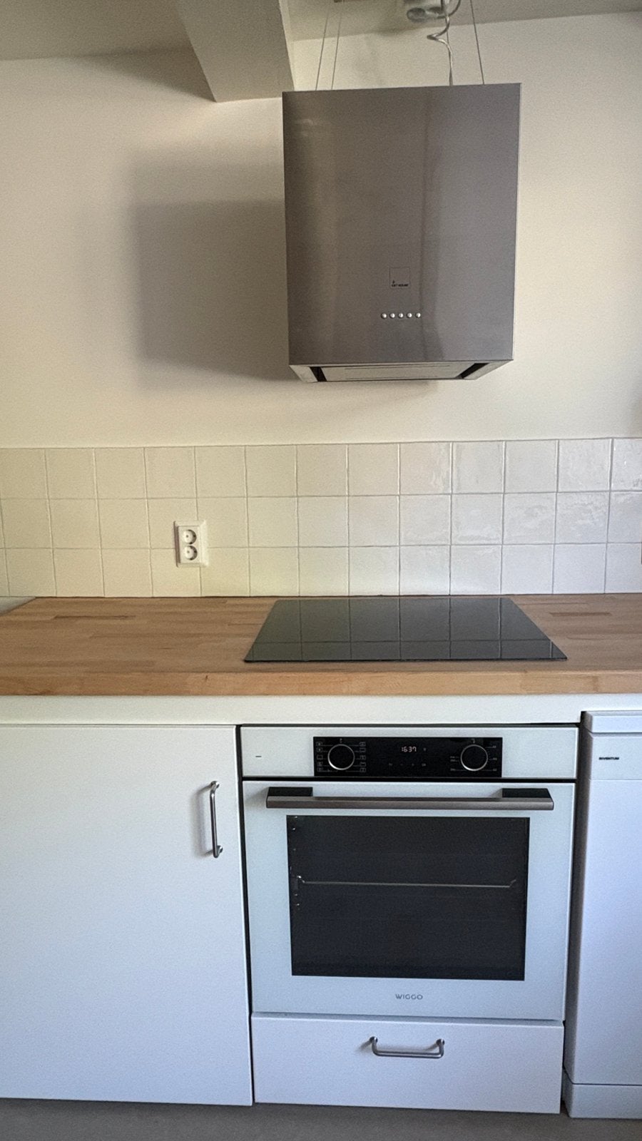 Compleet keukenblok met apparatuur, Ophalen, Gebruikt, Wit, Enkelwandige keuken