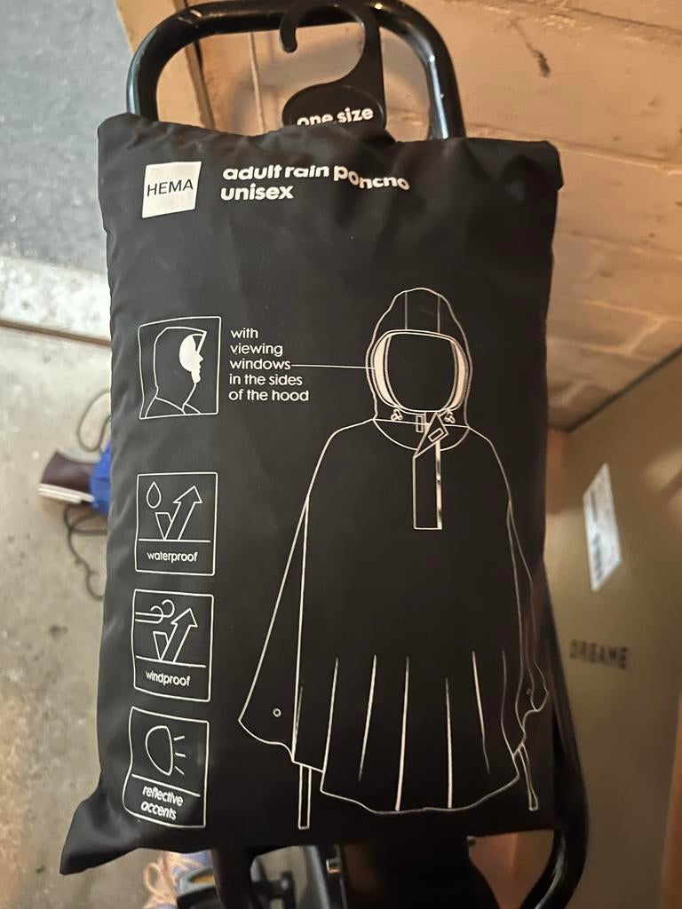 Nieuwe HEMA regenponcho - Unisex, water- en winddicht, Ophalen of Verzenden, Nieuw, Regenpak, Heren