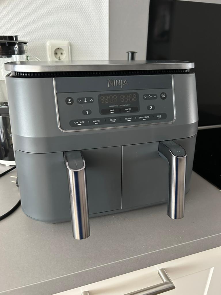 Airfryer dubbel Ninja, Witgoed en Apparatuur, Airfryers, Ophalen, Zo goed als nieuw, Airfryer XXL