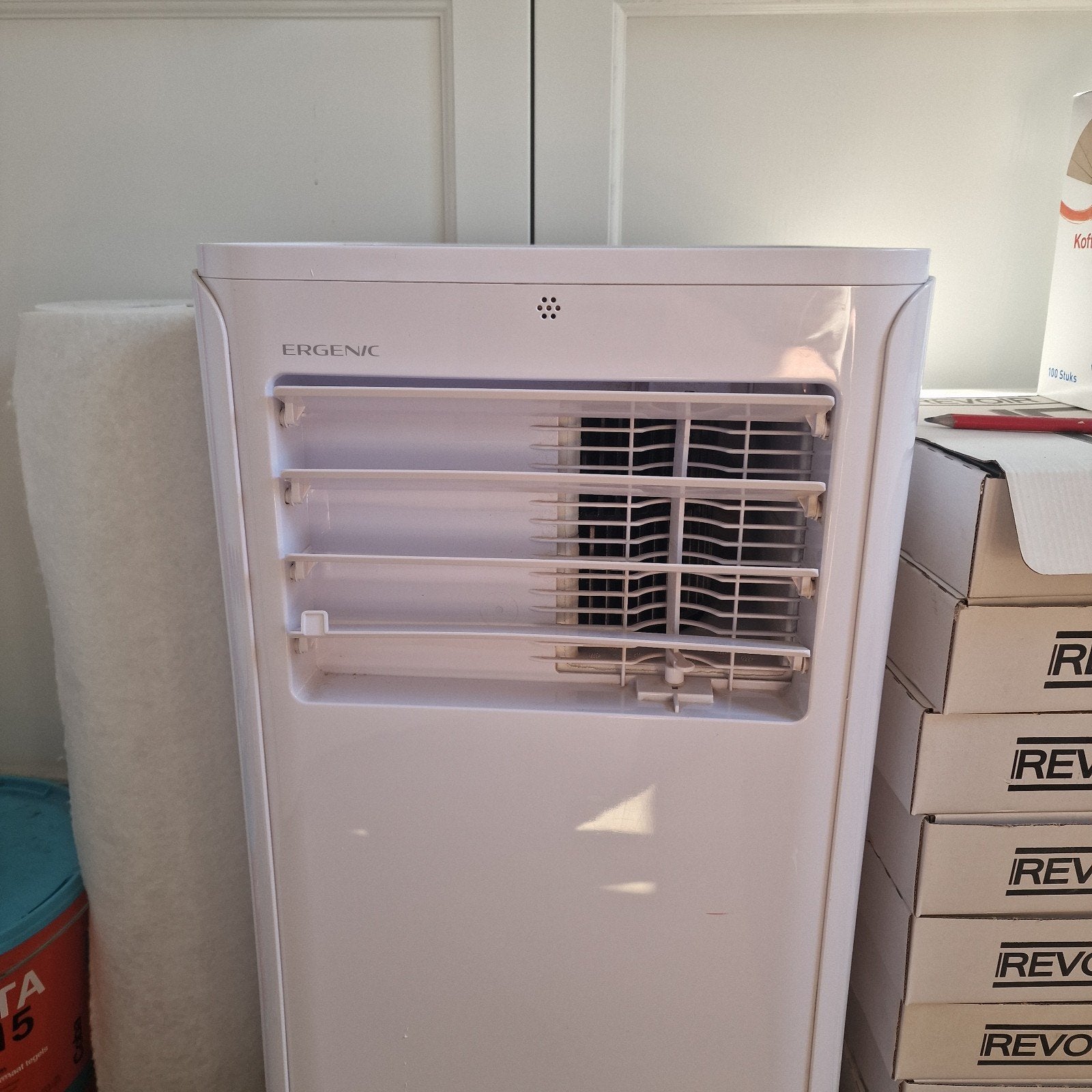 Ergenic Mobiele Airco - Slechts 2 Zomers Gebruikt, Ophalen, Minder dan 60 m³, 2 snelheden, Zo goed als nieuw