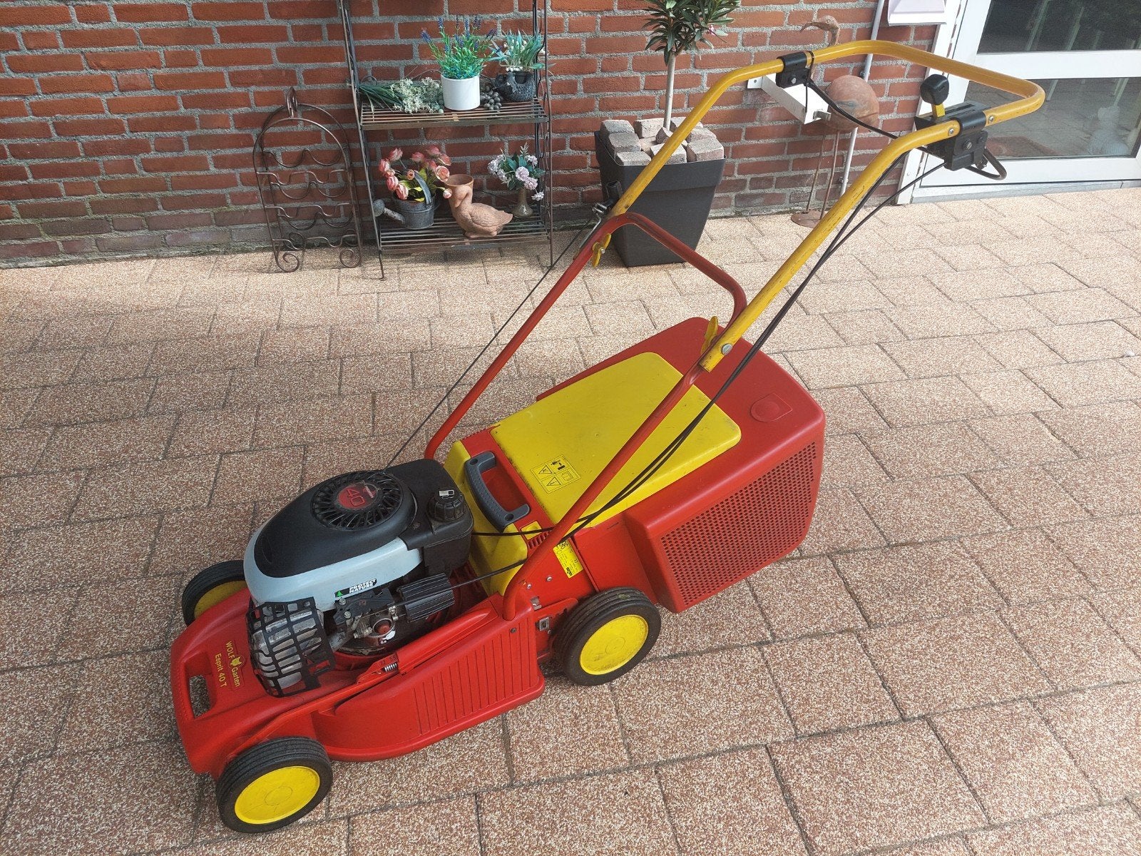 Wolf Esprit 40 T Benzine Duwmaaier - Prima Werkend, Ophalen, Cirkelmaaier, Gebruikt, Opvangbak