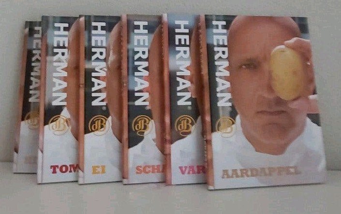 Box met 6 kookboeken van Herman de Blijker, Ophalen of Verzenden, Zo goed als nieuw, Herman den Blijker