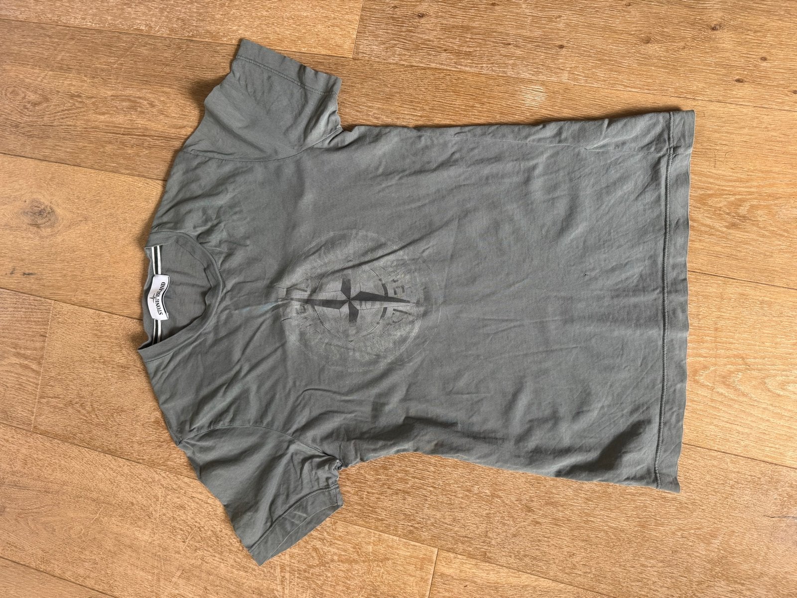 Stone Island T-shirt Maat S, Ophalen of Verzenden, Gedragen, Maat 46 (S) of kleiner, Grijs