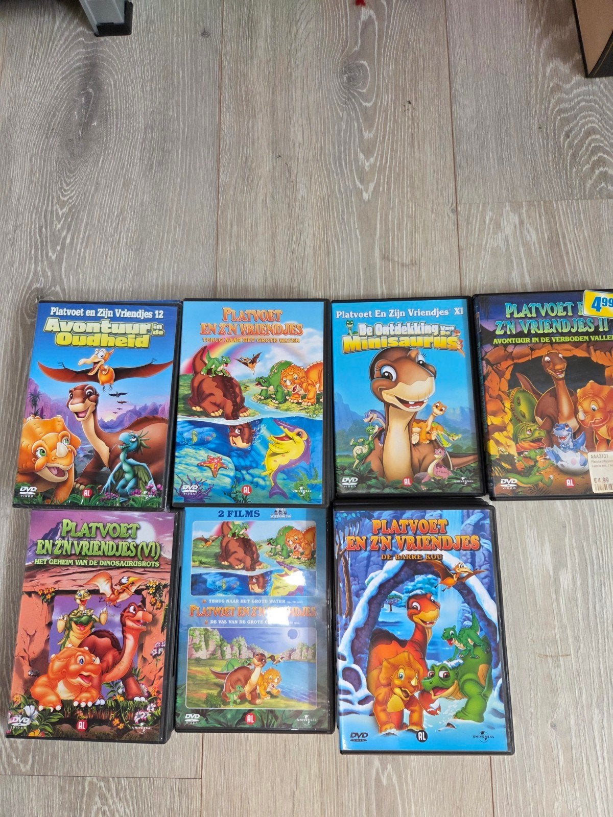 Platvoet en zijn vriendjes - Verzameling dvd's, Cd's en Dvd's, Alle leeftijden, Ophalen of Verzenden, Zo goed als nieuw
