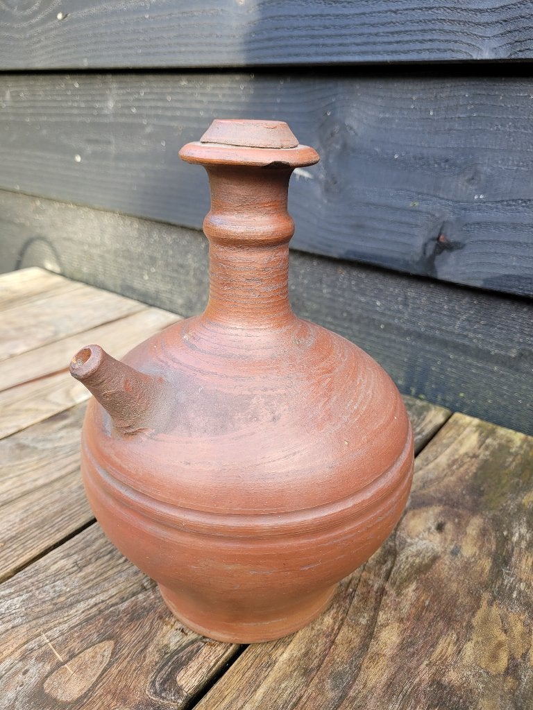 Javanese Kendi kruik 27cm. Indonesië / waterkruik terracotta, Ophalen of Verzenden