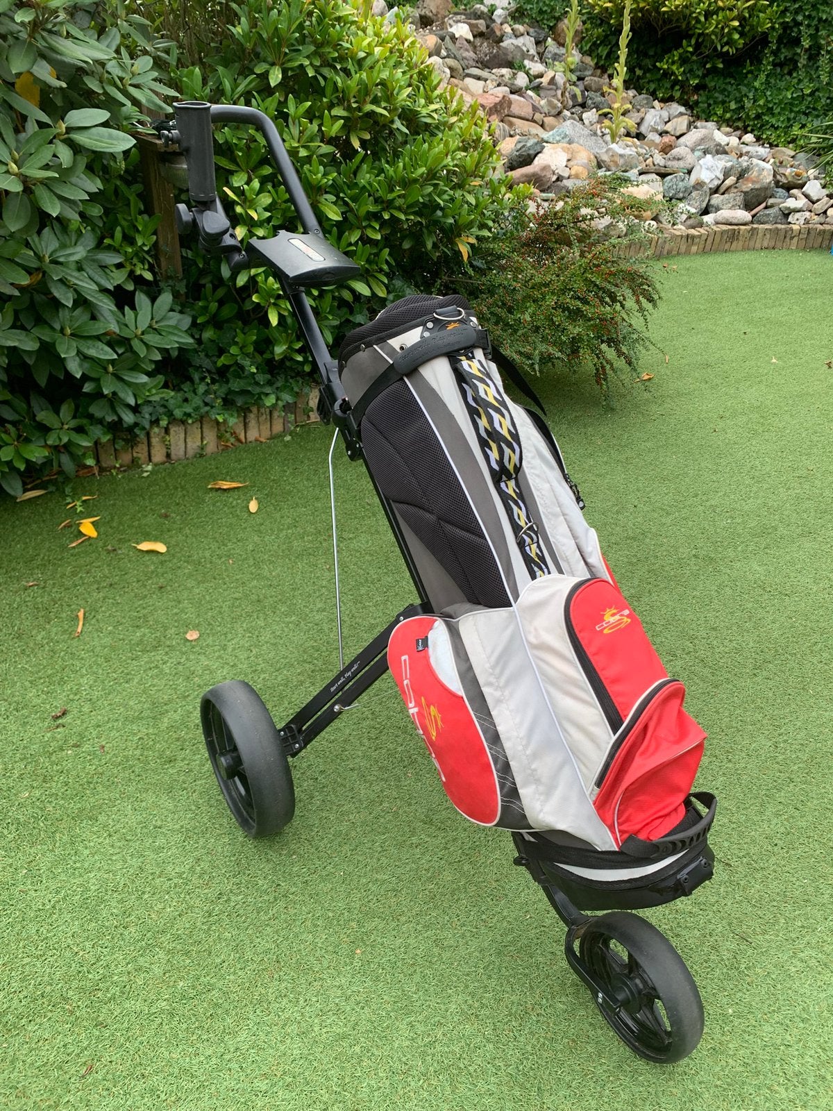 Te koop cobra golftas incl ijzers en trolley, Ophalen, Gebruikt