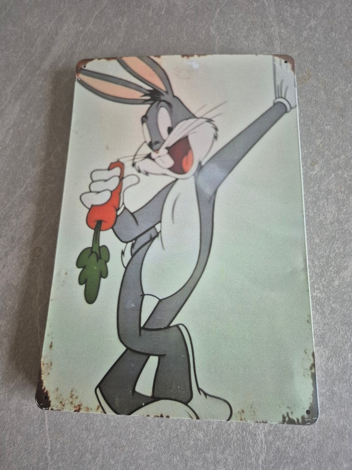 Bugs Bunny metalen wandbord - Looney Tunes decoratie, Ophalen of Verzenden, Nieuw