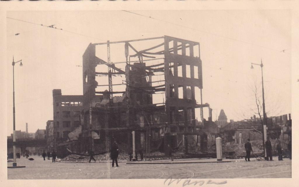 721E fotokaart Rotterdam 14 mei 1940 bombardement, Verzamelen, Ophalen of Verzenden, 1920 tot 1940, Ongelopen, Zuid-Holland