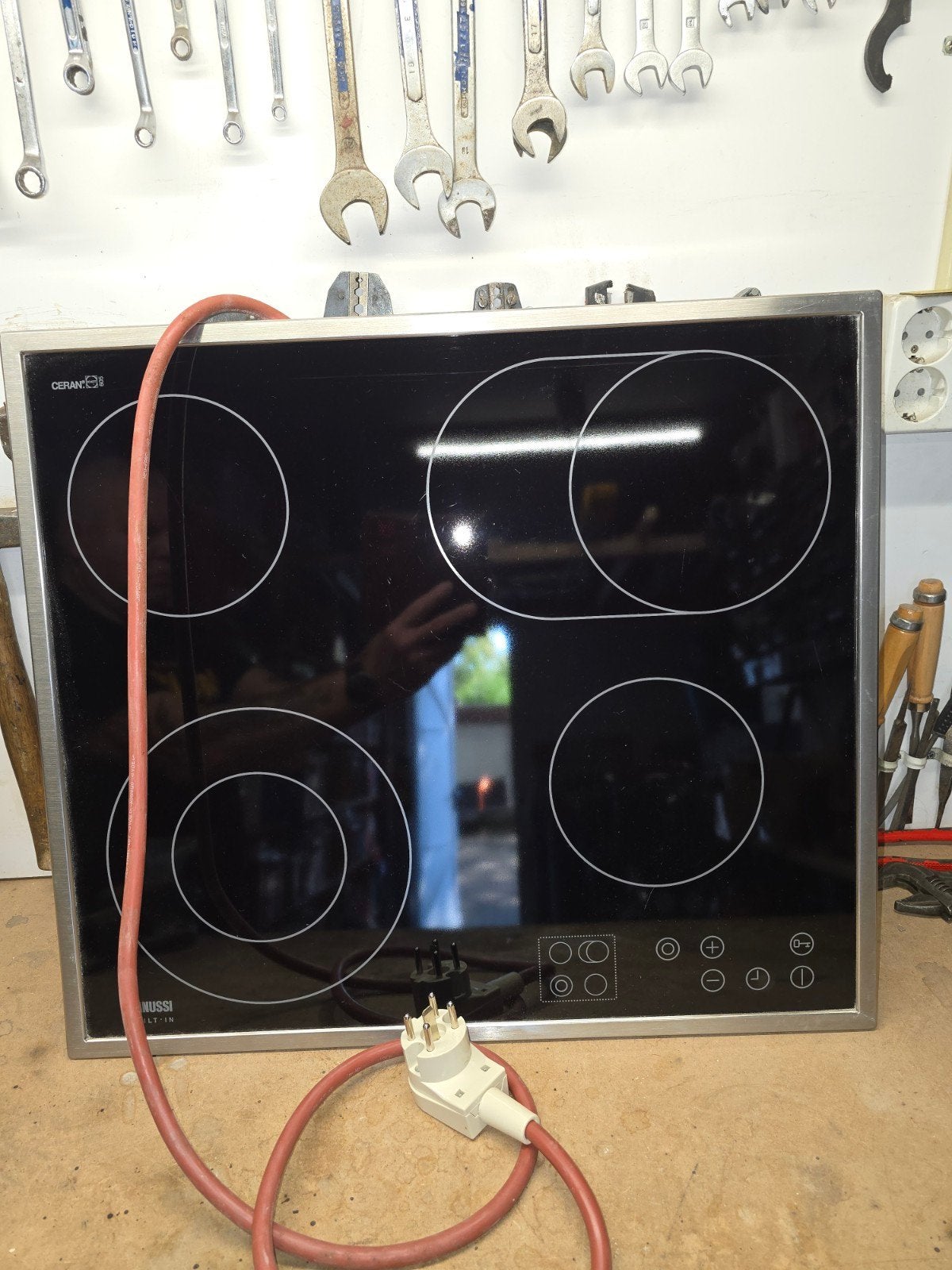 Zanussi Inductie Kookplaat 230V - 4 Kookzones, Witgoed en Apparatuur, Ophalen, Gebruikt, 4 kookzones, Inbouw